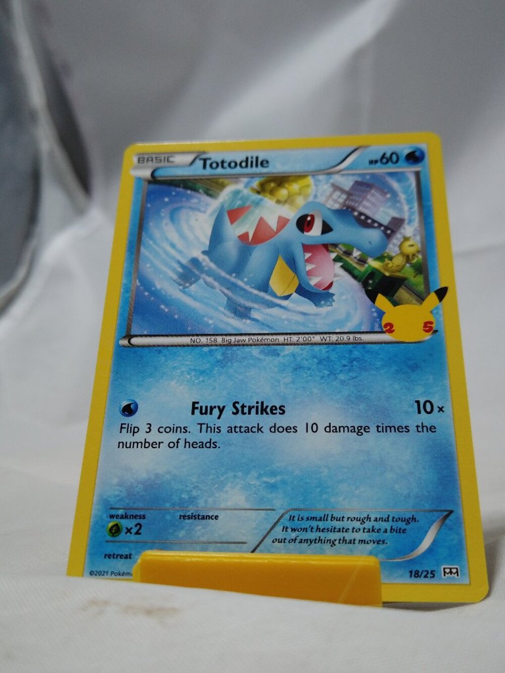 Pokemon Totodile 18/25 McDonald's Collection 2021 None NM